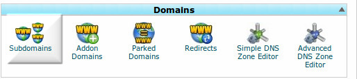 creating subdomain in cpanel image